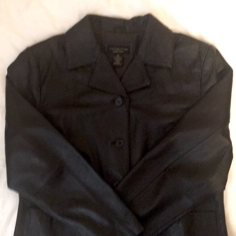 Croft &Barrow Lambskin Leather Blazer and Pants - Picture 10 of 11